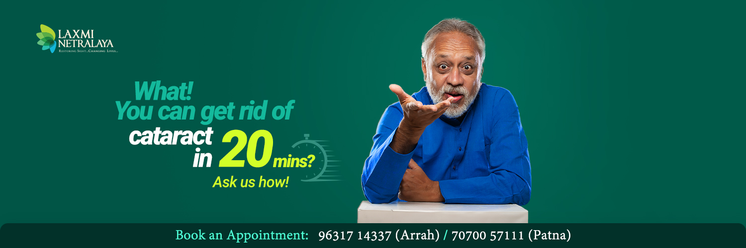 You can get rid of cataract in 20 mins?